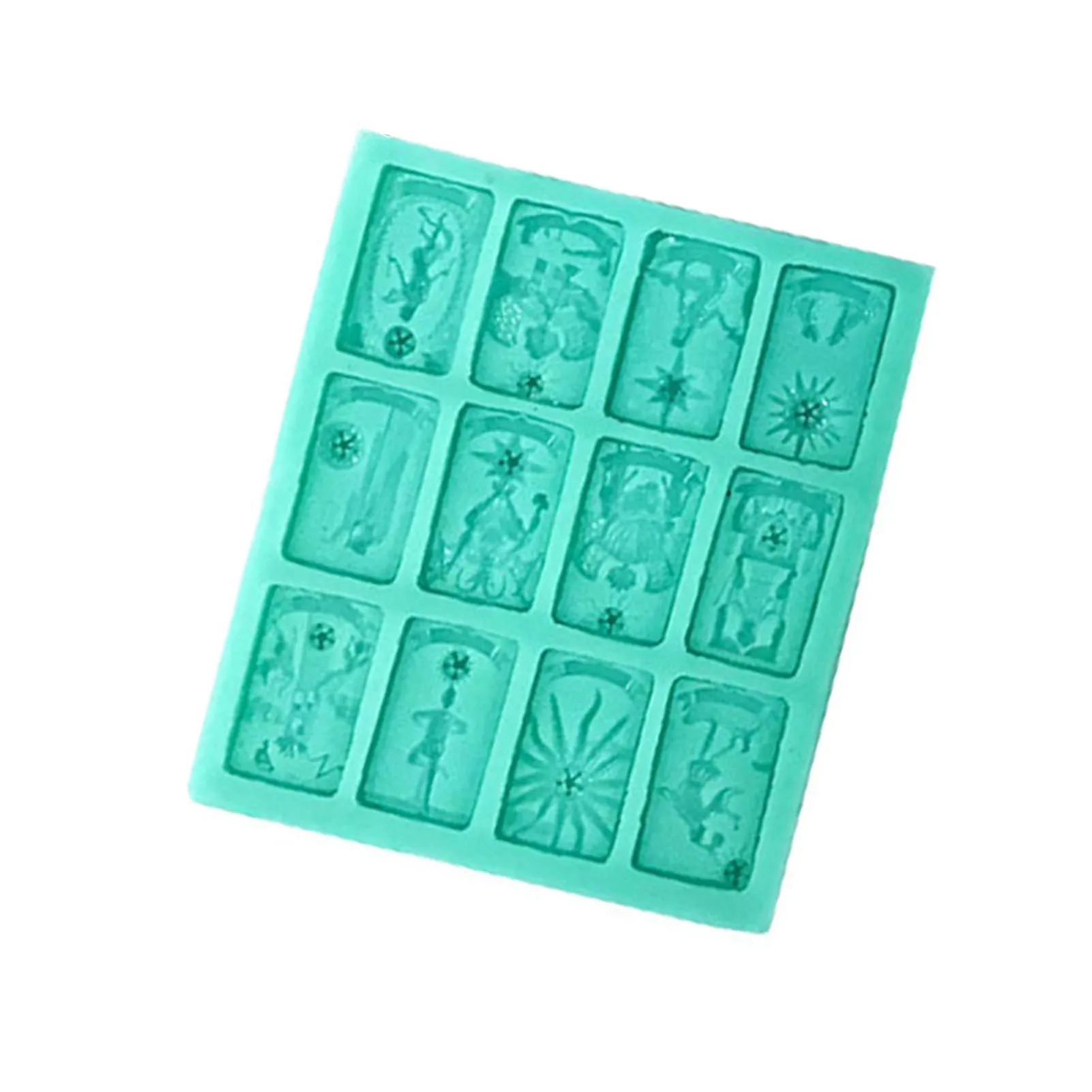 

Форма для карты Tarot, «сделай сам», подвеска для ожерелья из силикона шоколадная форма, смола, эпоксидная смола, самодельные металлические ак...