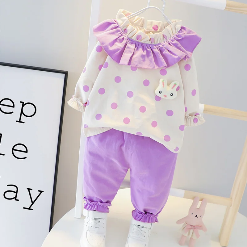 LZH/2020 осенняя одежда для малышей комплект одежды маленьких девочек От 1 до 4 лет