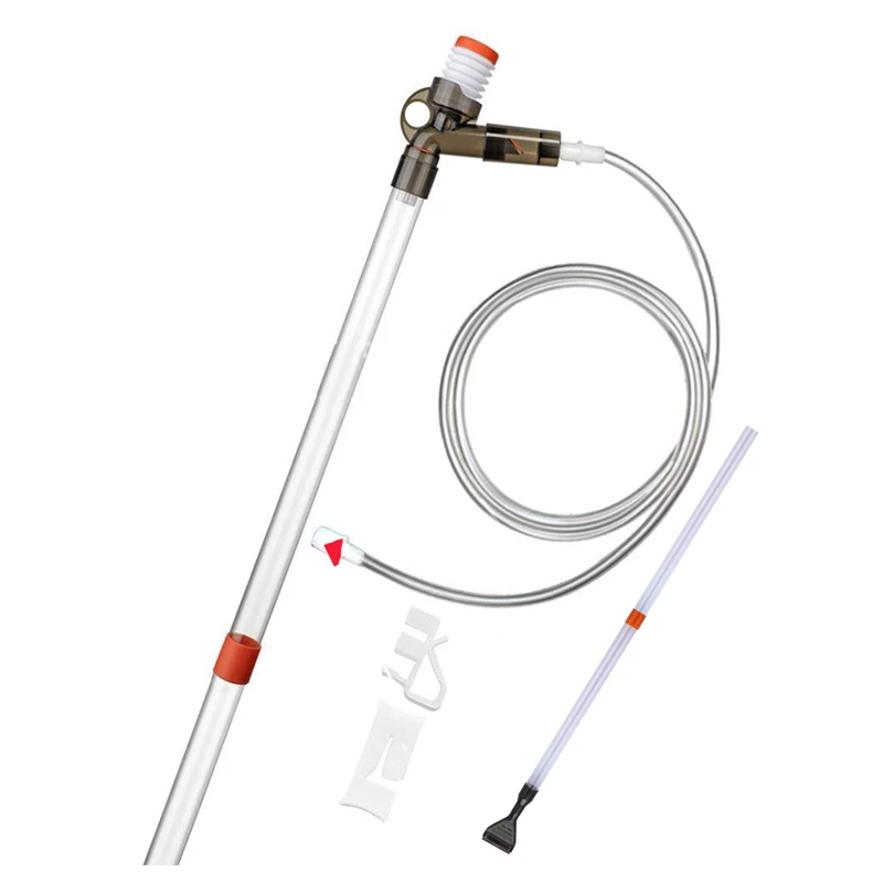 Очиститель аквариума резервуар для рыбы средство чистки от песка набор с кнопкой