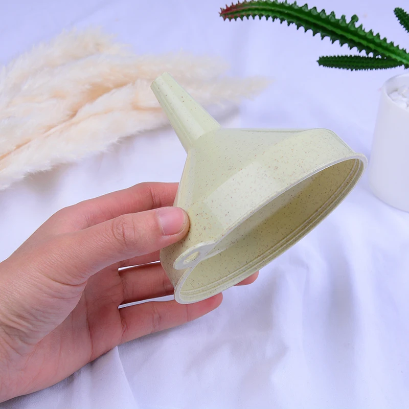 

Size S/L Plastic Clear Funnel For Liquid Oil Perfume Diffuser Bottle Lab Laboratory Flask Funnels HighWater Kitchen Tool 4 Color