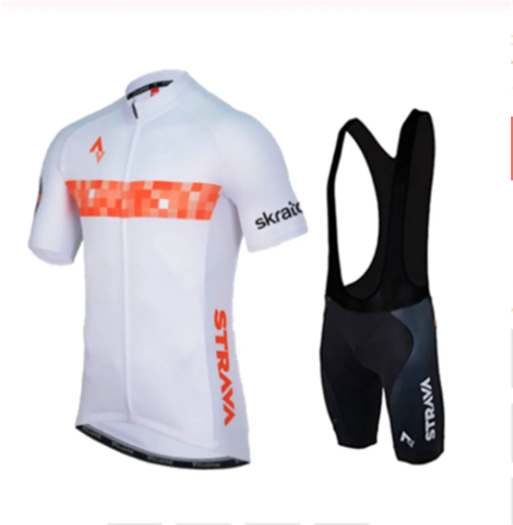 Трикотажные изделия для велоспорта Strava Мужская одежда команды с коротким