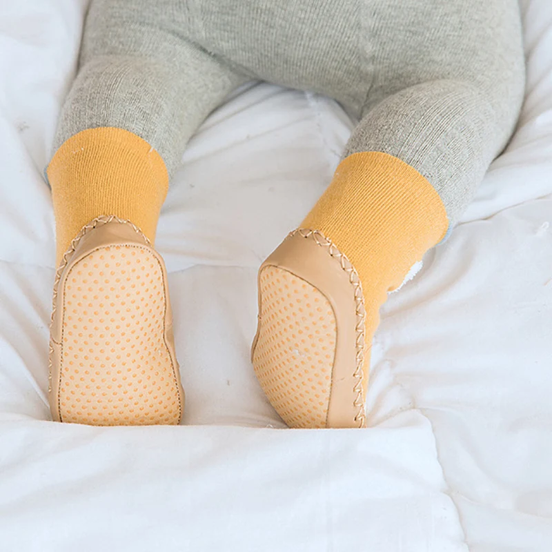 Cute Baby Girl Противоскользящие Носки Новорожденного Мультфильм Животных Теплые