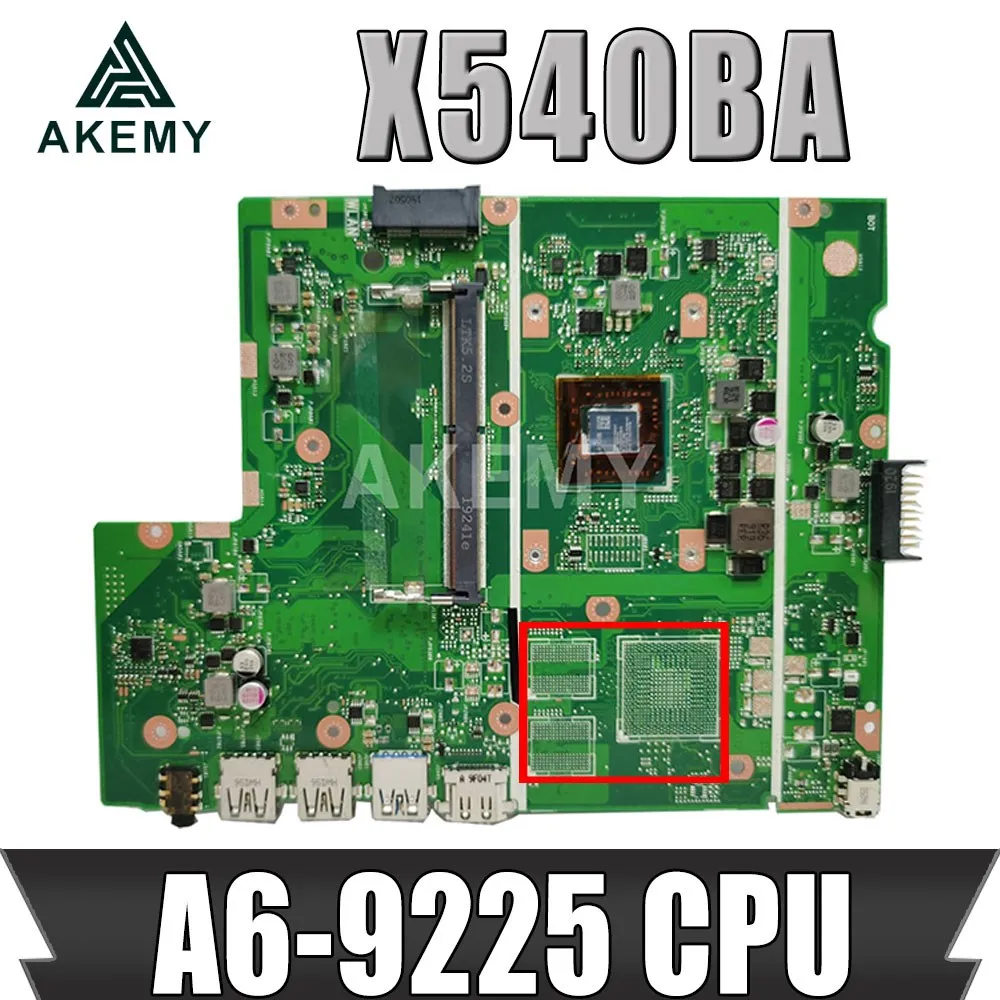 

X540BA Motherboard For Asus X540BA X540BP X540B F540B A540B Laotop Mainboard with A6-9225 CPU