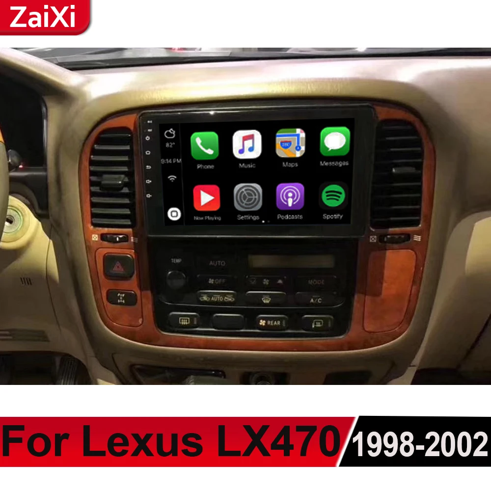 ZaiXi для Lexus LX LX470 1998 ~ 2002 Android автомобильный мультимедийный GPS аудио Радио стерео