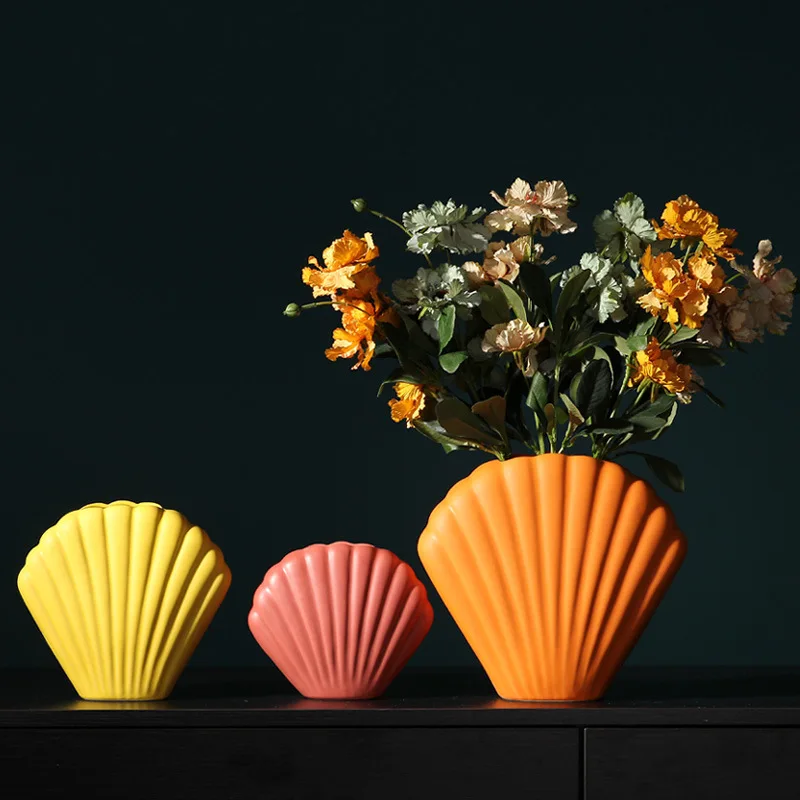 

Керамическая ваза в скандинавском стиле BK50HB, декоративная ваза в европейском современном художественном стиле для обеденного стола, спаль...