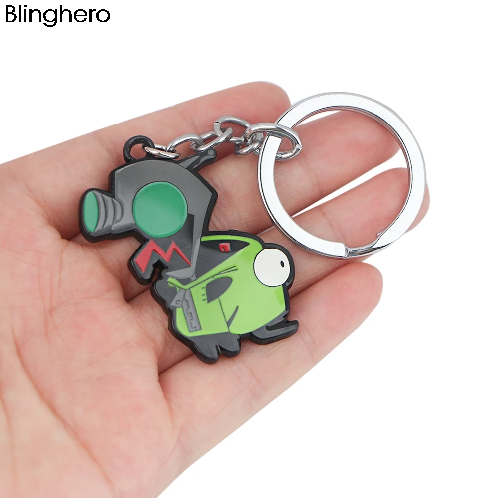 

BH1193 Blinghero Cartoon Personality Alien Keychain Ring Pendant Men Women Couple Kids Bag Keys Pendant
