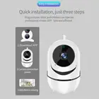 Камера видеонаблюдения для дома, Беспроводная мини-камера безопасности с функцией ночного видения, поддержка Wi-Fi, IP, 360