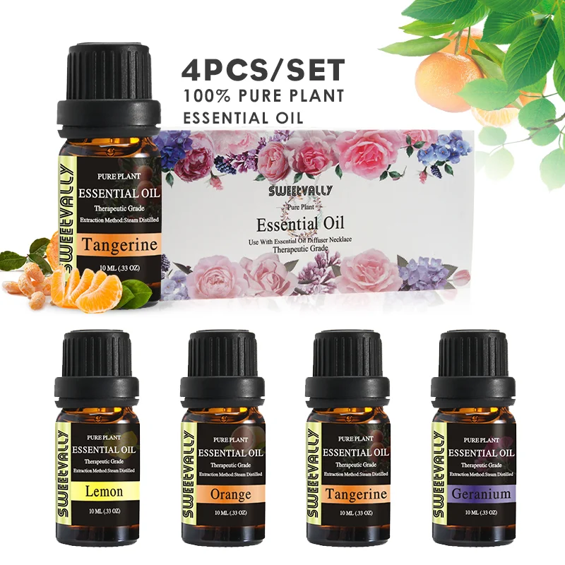 4 шт./компл. Эфирное Масла ароматерапия для арома-диффузор увлажнитель воздуха