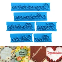 alphabet letter cookies biscuit embosser pastry mold decor 6x fondant stamp cake