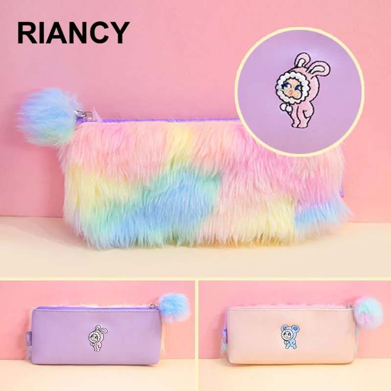 Плюшевые Пеналы пенал для ручек милый escolar kawaii карандашей школьная сумка astuccio penne