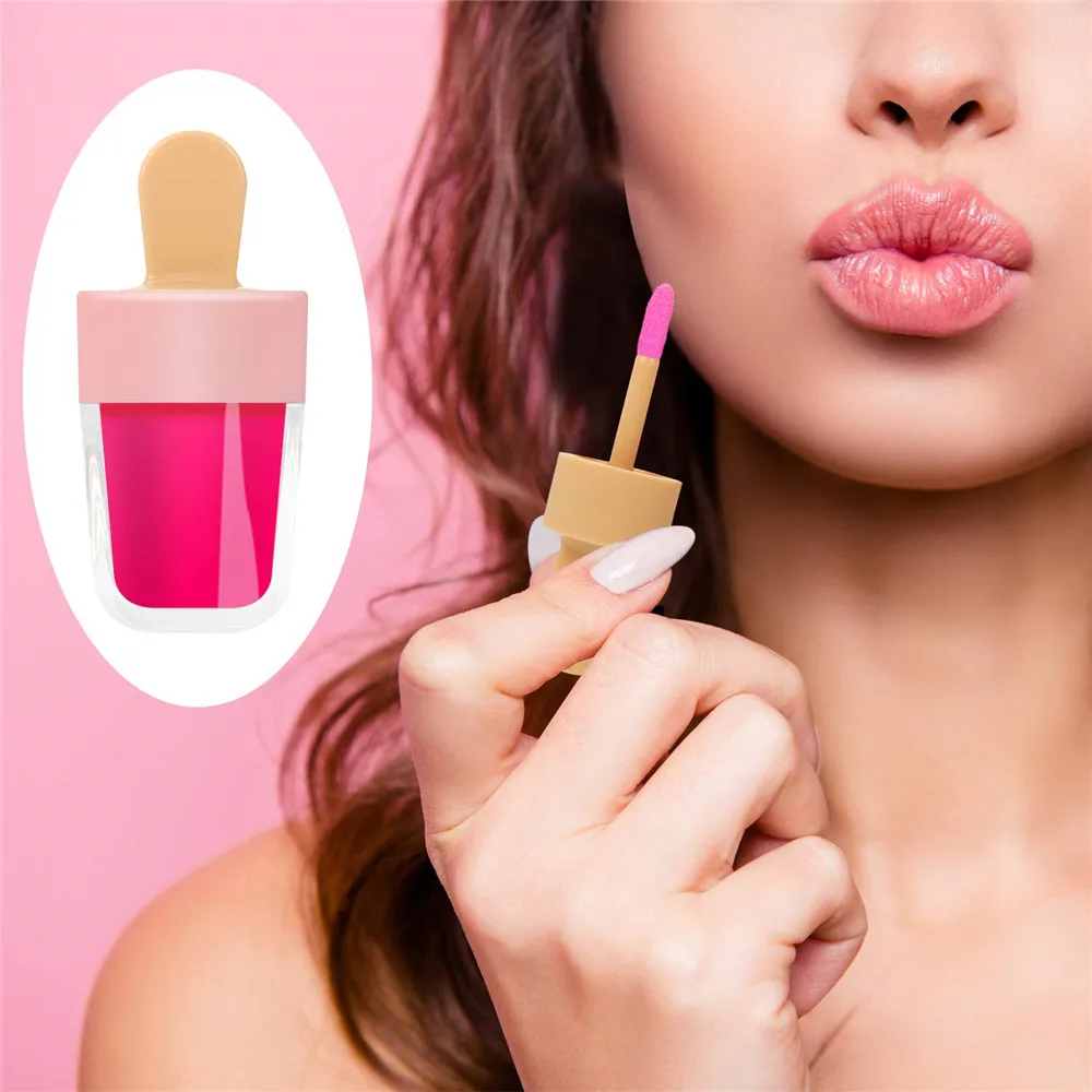 

FreeShip 15pcs 3.9ml Pink Ice Cream Clear Lip Gloss Tubes Empty Refillable Lip Balm Container Bottles DIY Lipstick Tube