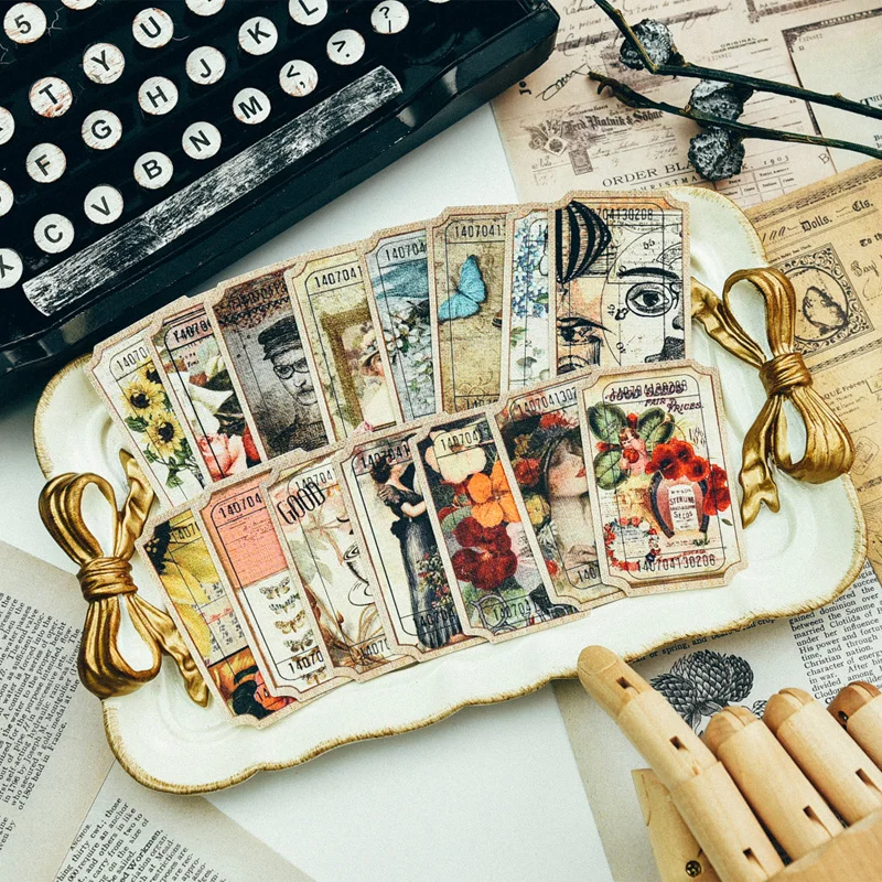 80 шт./упак. винтажные ярлыки для банкнот высечки бумага DIY скрапбукинга карточка