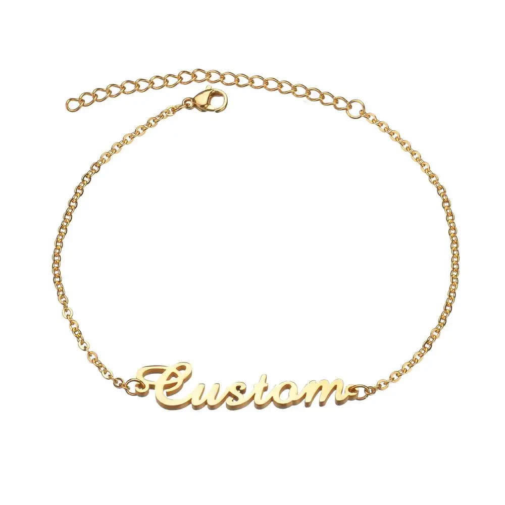 Ожерелье с именем на заказ ожерелья из нержавеющей стали для женщин