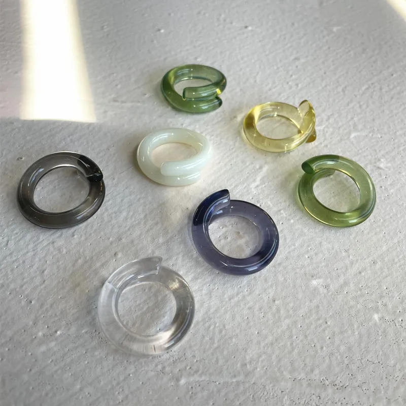 AOMU 1 шт в Корейском стиле на высоком каблуке Модные прозрачные акриловые витой