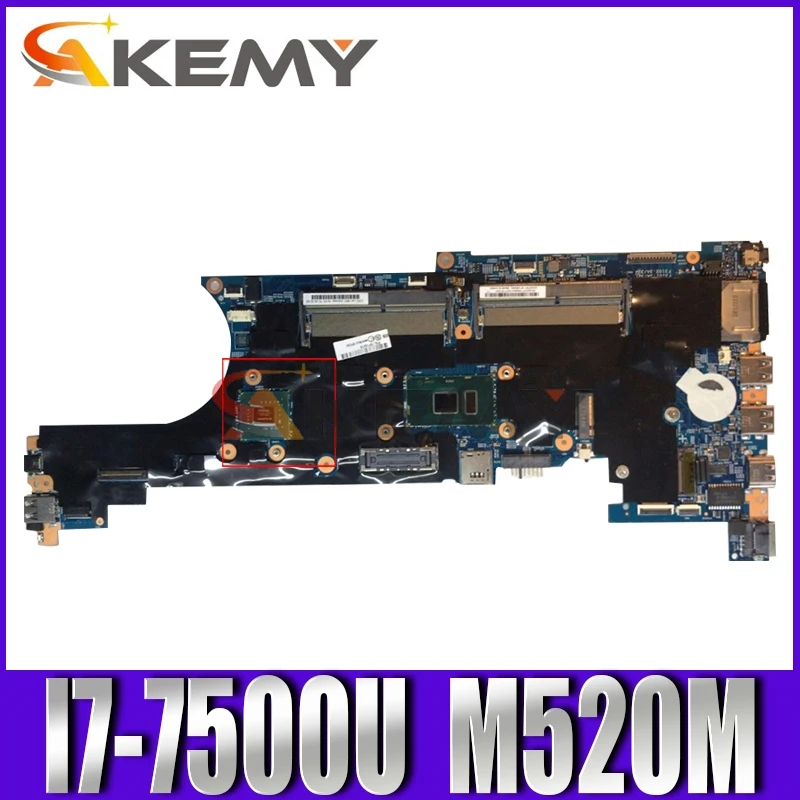 

Akemy For Lenovo ThinkPad T570 P51S Notebook Motherboard FRU 02HL469 CPU I7 7500U GPU M520M 2GB DDR4 100% Test Work