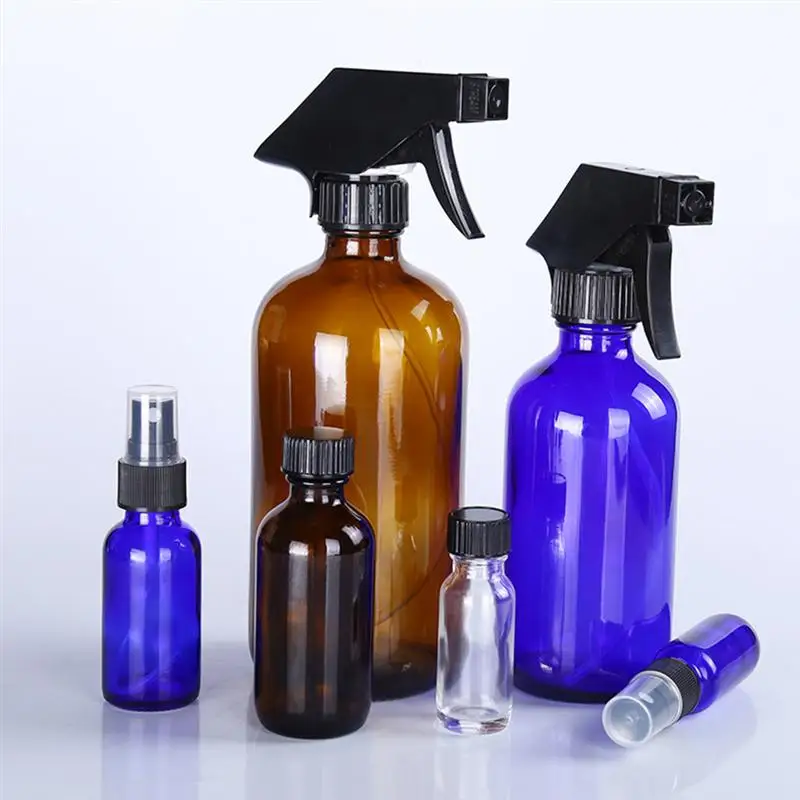 

8PCS Liquid Sub-packing Bottle Spray Head Glass Bottle Multi-purpose Sub Bottle
