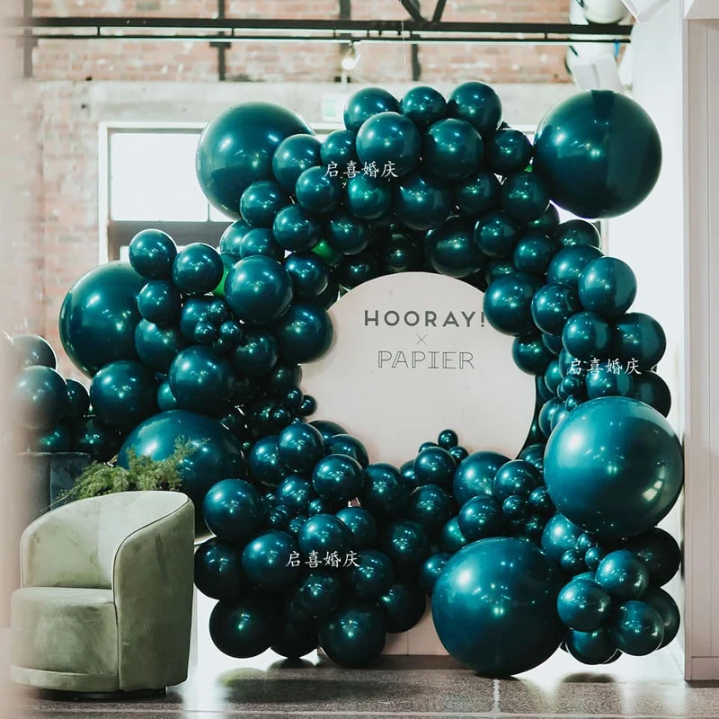 10 шт. 12 дюймов тропические бирюзовые шары воздушные деко день рождения гелиевые