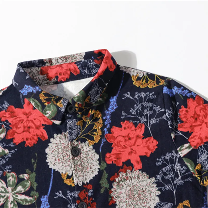 Детские рубашки на весну и осень с цветочным принтом хлопковые начесом длинным