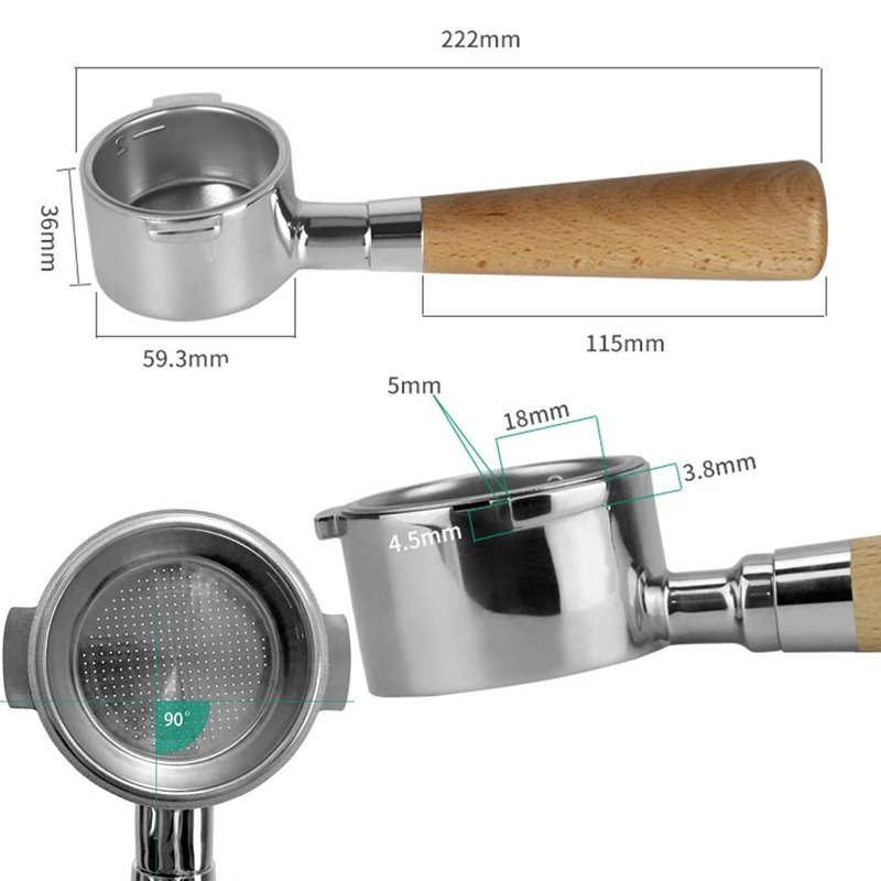 

Портафильтр для кофе, 51 мм, для Delonghi EC200/ EC221/ EC0310/ EC330/ EC152, аксессуары для эспрессо-кафе