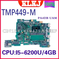 pa4db uma original motherboard suitable for acer tmp449 m p449 m p449 p459 motherboard with i5 6200u cpu 4gb ram 100 working