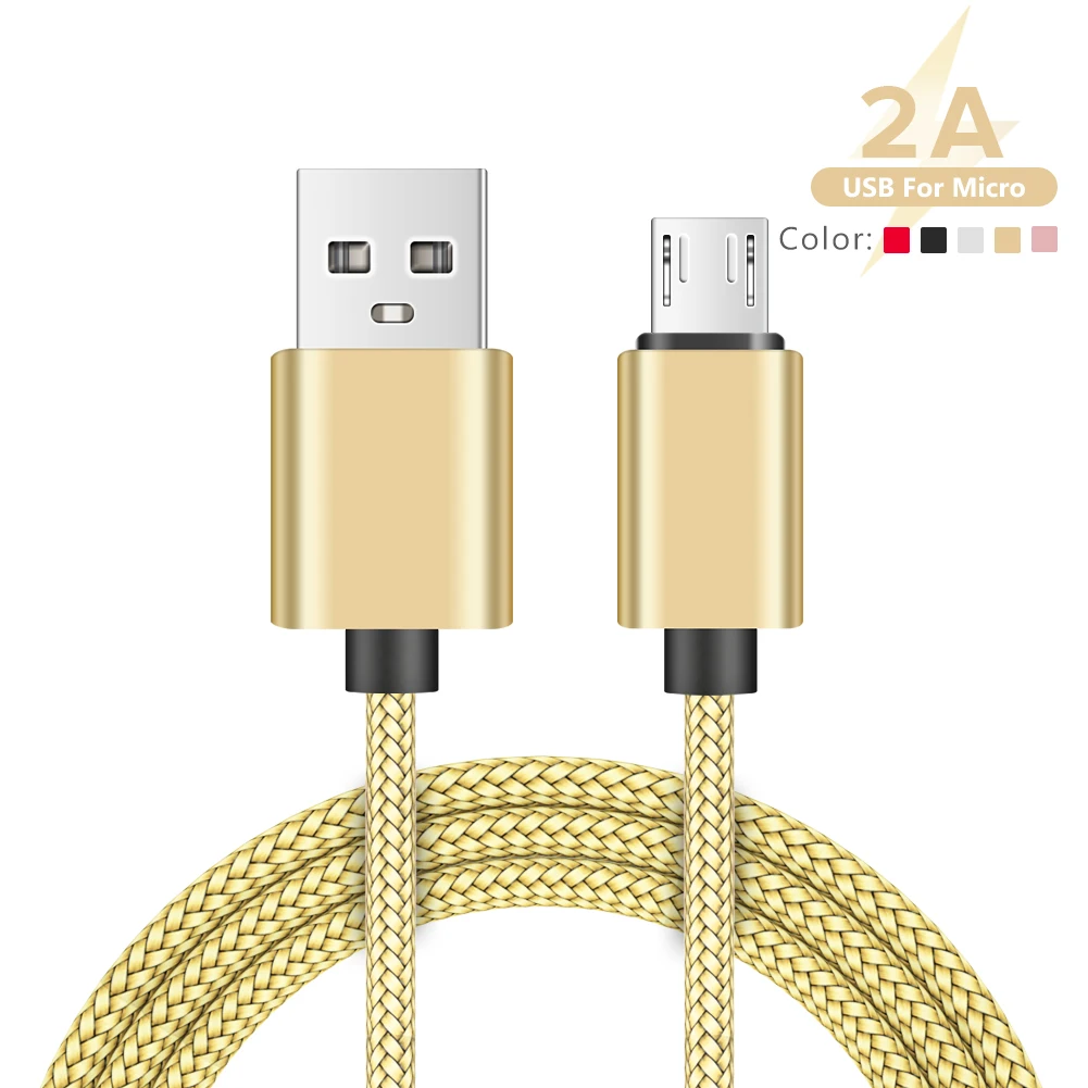 27 см 1 м 2 3 5 видов цветов нейлоновый Плетеный микро Usb кабель для быстрой зарядки