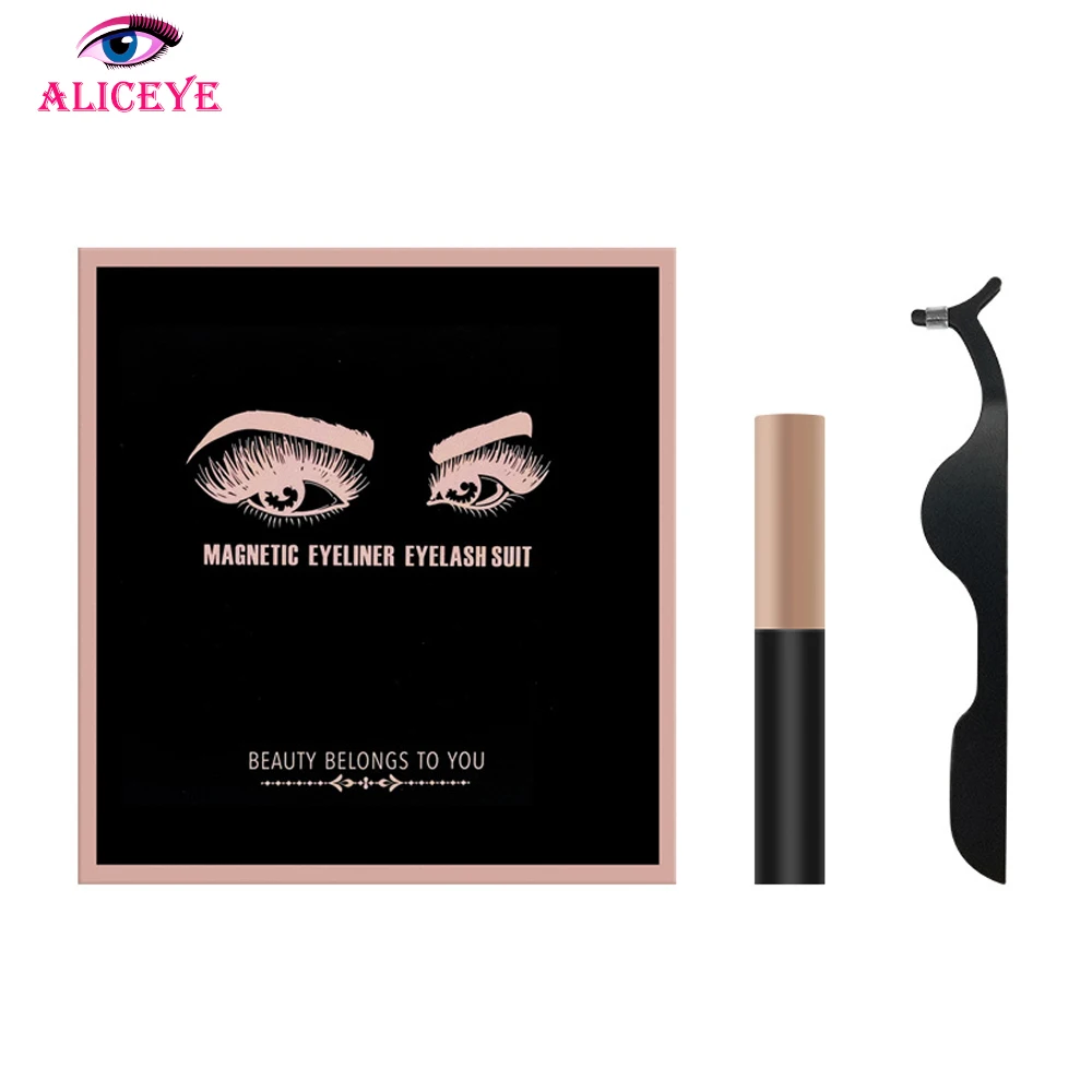 3d 25mm Long Mink Eye Lashes Magnetic False Eyelashes And Eyeliner Set Natural Fake Eyelash Extention Supplies Wispy Kit | Красота и