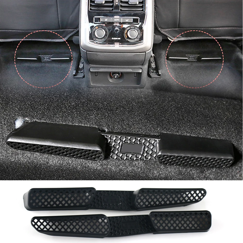 

2PCS For Seat Leon MK2 2005-2012 Car Seat Floor Heater Air Conditioner Duct Vent Cover Outlet Grille Protective Trim