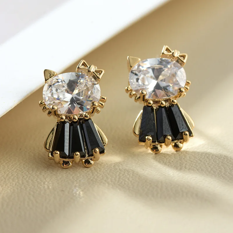 

Cute Animal Earrings Woman Kitty Cartoon Fashion Korean Personality Creative Pop Earrings Souvenir Gift Christmas Earrings