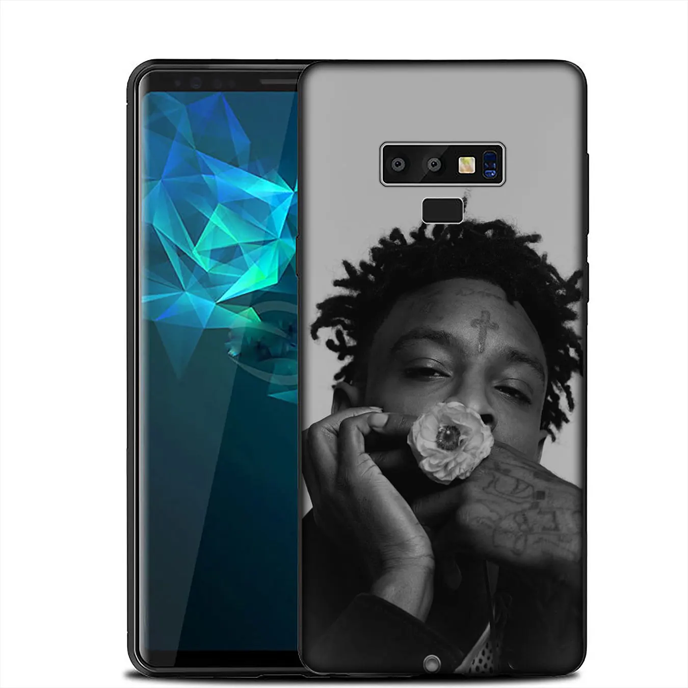 IYICAO 21 Savage Soft Silicone Cover Case for Samsung Galaxy J8 J7 Duo J6 J4 Plus A2 Core Prime 2018 TPU Black |