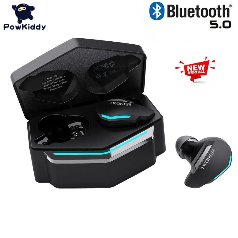 

POWKIDDY G30 In-Ear Smart Bluetooth Headset Dual Mode 5.0 Game Low Delay Wireless Sports Eating Chicken Bluetooth Earplugs