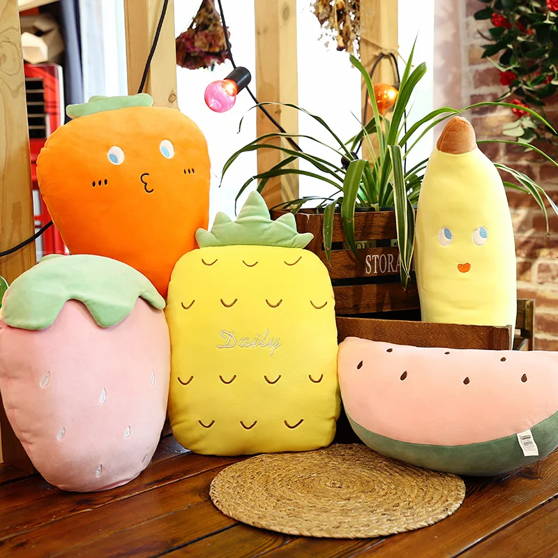 Милые фрукты плюшевая игрушка мягкая кукла для малышей мультфильм морковь