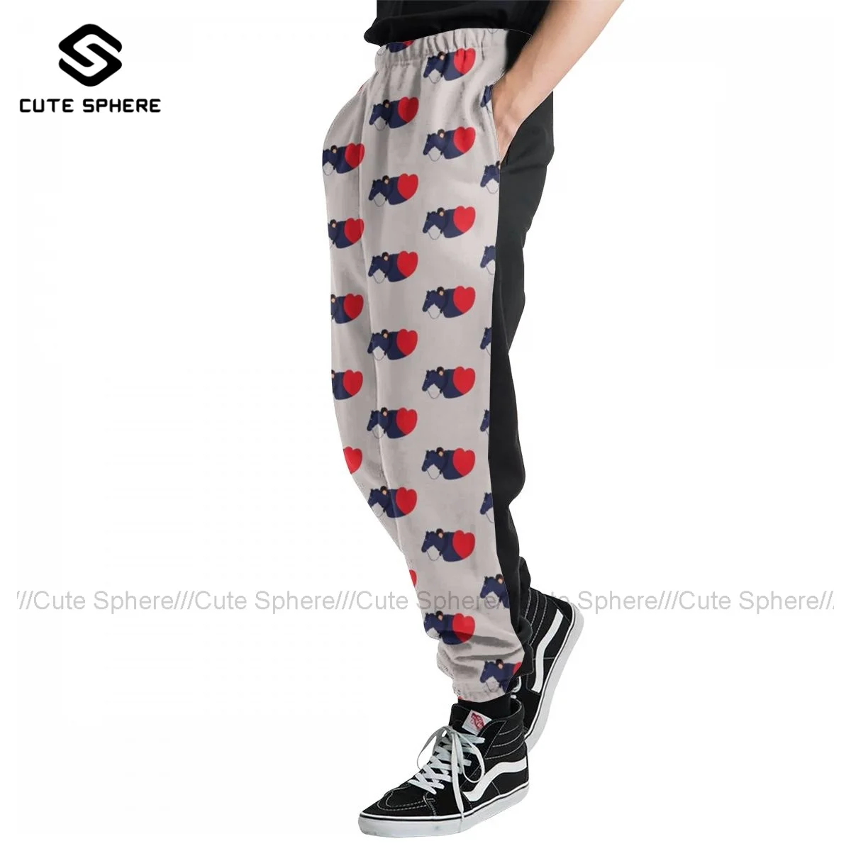 

Horse Riding Sweatpants Vintage Male Joggers Basketball Polyester Basic Casual Pants