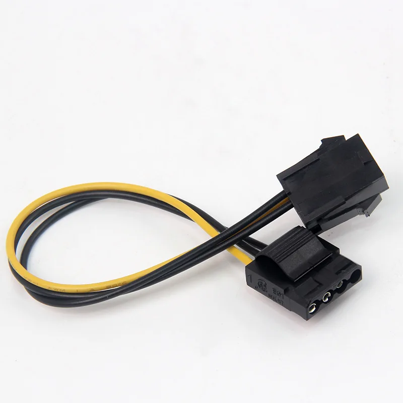 2 шт. Molex на PCI E Мощность адаптер IDE/SATA 4Pin 4 контактный разъем для 6 Pin женский 6Pin