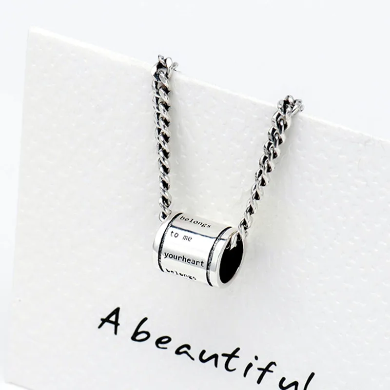 YIZIZAI Fashion Silver Color Tiny Dainty Necklace Letter Round bead pendant Jewelry for Women Girlfriend Gift | Украшения и