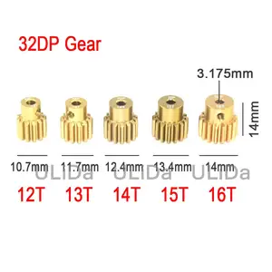 Мод. 8 32P 3,175 мм Шестерня комплект 12T 13T 14T 15T 16T подходит для 110 Traxxas RC HSP HPI гусеничная багги-машинка