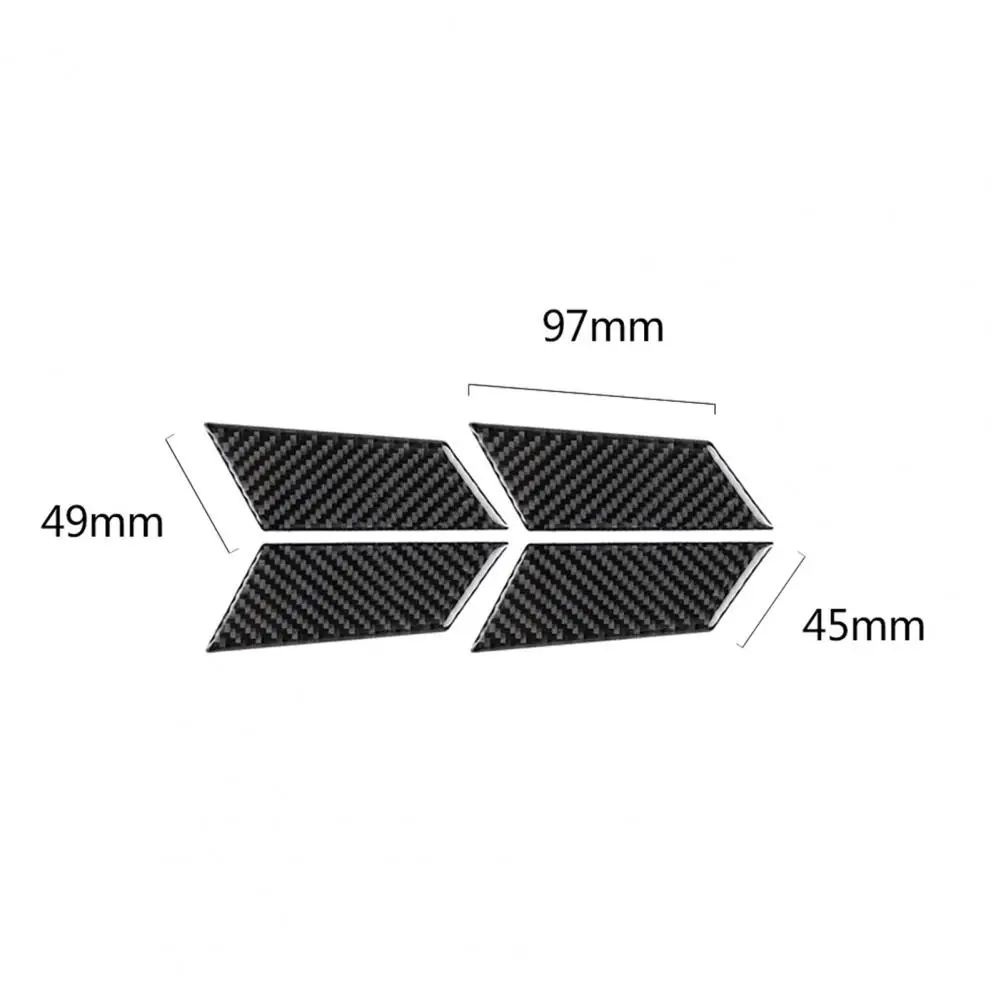 

4Pcs Panel Sticker Protective Heat-resistant Carbon Fiber Inner Door Handle Bowl Trim Cover for Porsche Macan 2014-2021