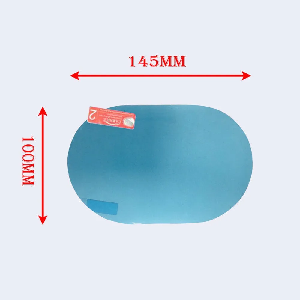 

1Pair Car Rain Proof Film Stickers Rearview Mirror Anti Fog Blue Auto Rearview Window Anti-Fog Rainproof Protective Film Sticker