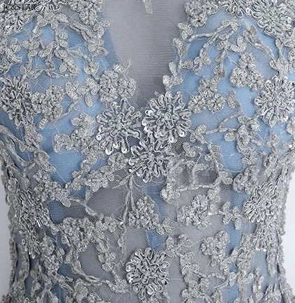 Vestidos de festa longo para senhoras casamento Новое кружевное платье трапециевидной формы с