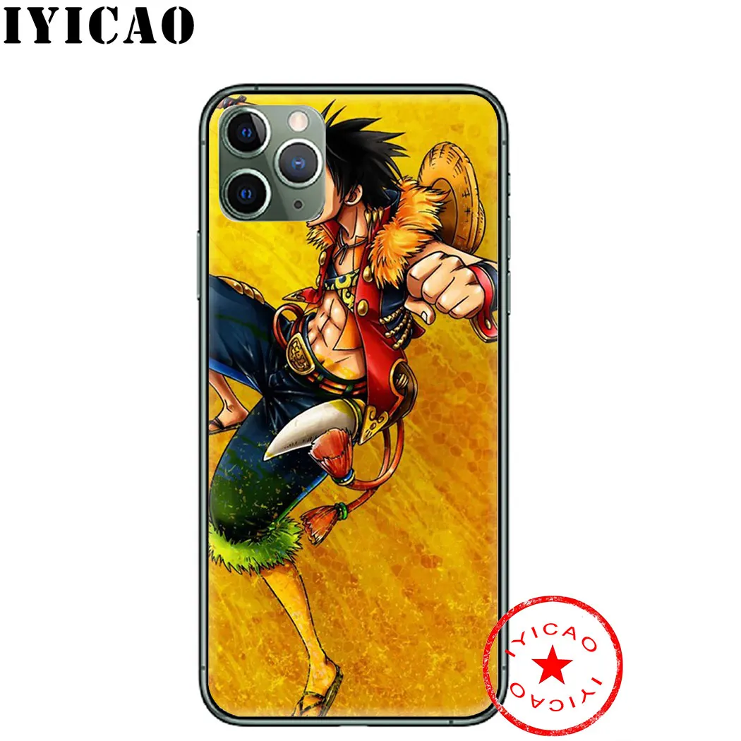 IYICAO one piece Luffy B мягкий чехол для iphone 11 Pro Xr Xs Max 6 6s 7 8 Plus 5 5S Se силиконовый TPU Plus| |