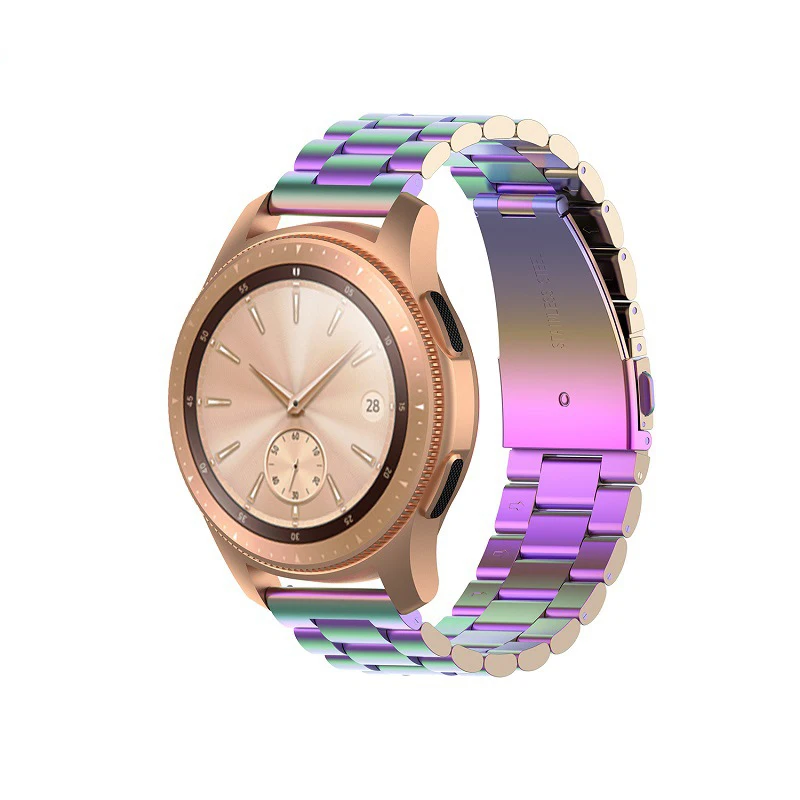 

22 20mm Stainless Steel Watch Band for Samsung galaxy watch 46mm/gear S3/active/active2/Huawei watch GT 2e/Huawei GT 2 Pro