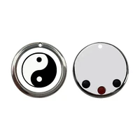 yinyang taichi scalar energy quantum pendant necklace with negative ions anti emf radiation protection magnetic chain necklace