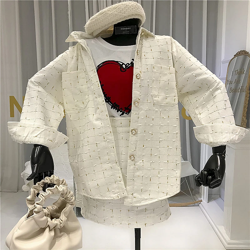 Новинка весны 2020 модное женское твидовое короткое пальто и мини-платье костюм из