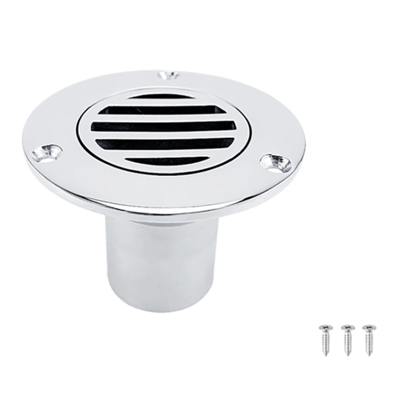 

1.5 Inch Marine Grade Stainless Steel 316 Boat Floor Deck Drain for Boat Yacht Deck Drainage Hardware Rowing Accessories