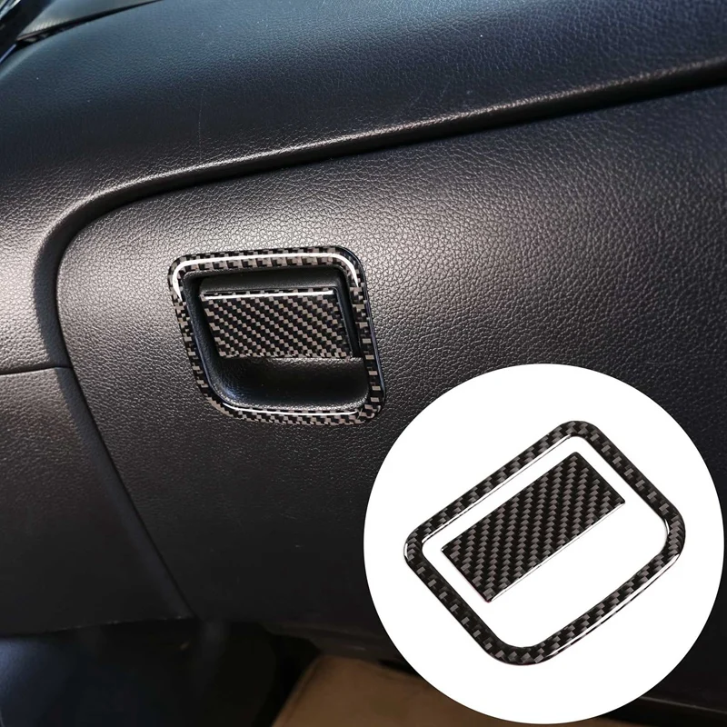 

Carbon Fiber ABS Co-Pilot Storage Box Switch Panel Cover Trim for Nissan X-Trail 2014-2018 Decoration Stickers