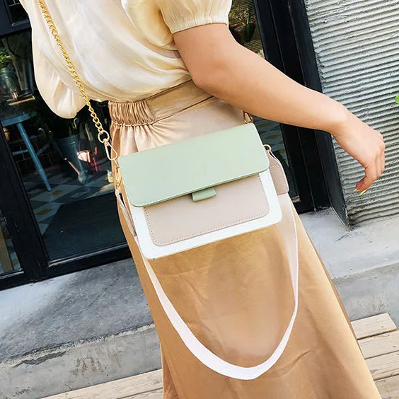 Green Pu Leather Women Bag Fashion Simple Small Bags For Women Travel Women Handbag High Capacity Women Crossbody Messenger Bag - Цвет: Green