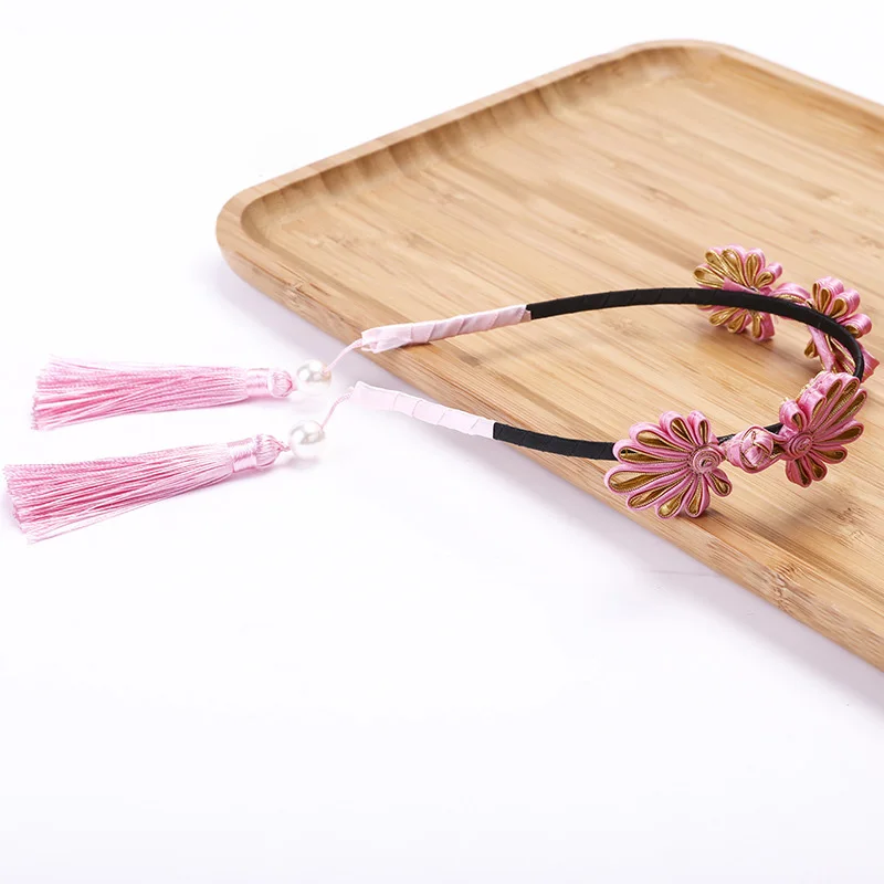 

Chinese Style Fashion Retro Headband Tassel Lovely Handmade Hair Bands Exquisite Headband Kids Girls Childern Hair Accessories