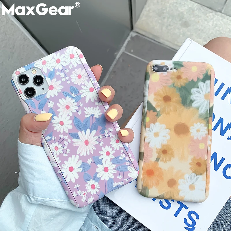 Чехол с полной защитой 360 + закаленное стекло для iPhone 11 Pro Max XS X XR 6 6S 7 8 Plus 5 5S SE 2020