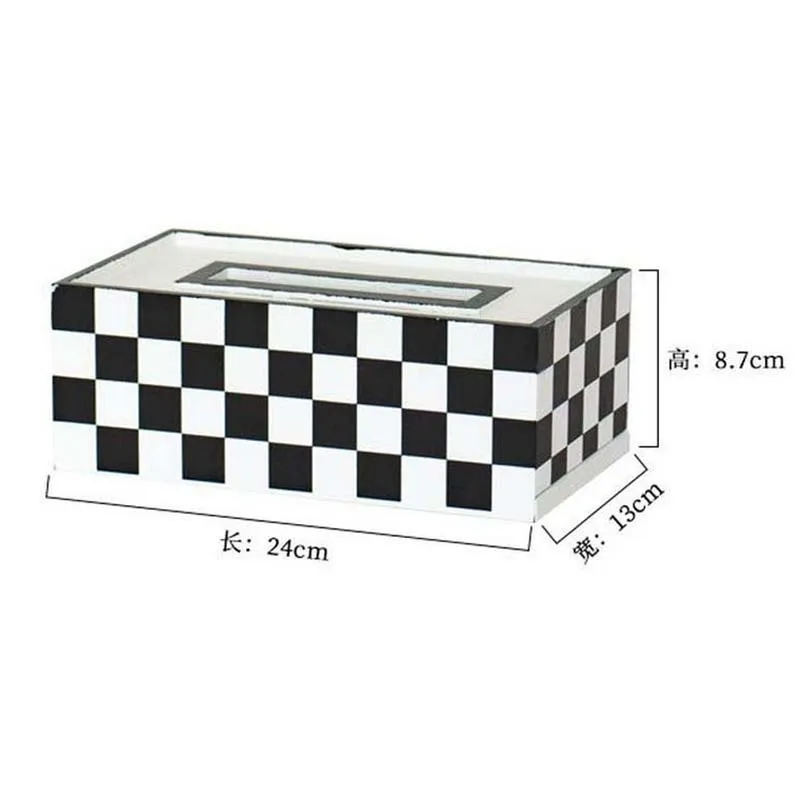 Деревянный футляр для салфеток Прямоугольная форма бумажный чехол полотенец