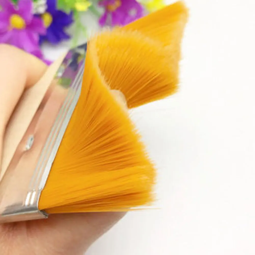 

12pcs/set Wall Decor Home Tool Barbecue Oil Painting Nylon Reusable With Wood Handles Gouache Watercolor Paint Brush