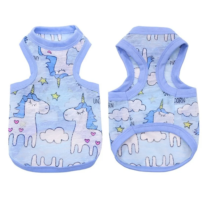 

Summer Pet Vest Sunscreen Cool And Breathable Dog Vest Cute Pet Shirt Small And Medium-sized Dog Clothes Teddy Chihuahua